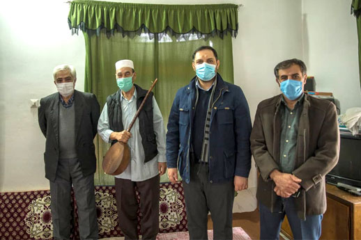 دیدار معاون راهبری استانهای حوزه هنری با هنرمند پیشکسوت موسیقی ترکمن