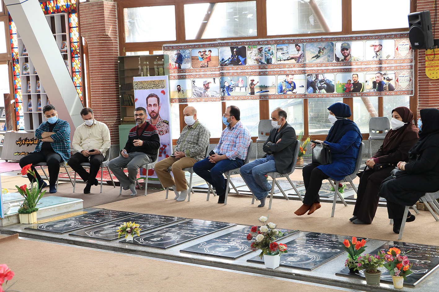 صبح خاطره  در مزار شهدای رشت از سوی حوزه هنری گیلان